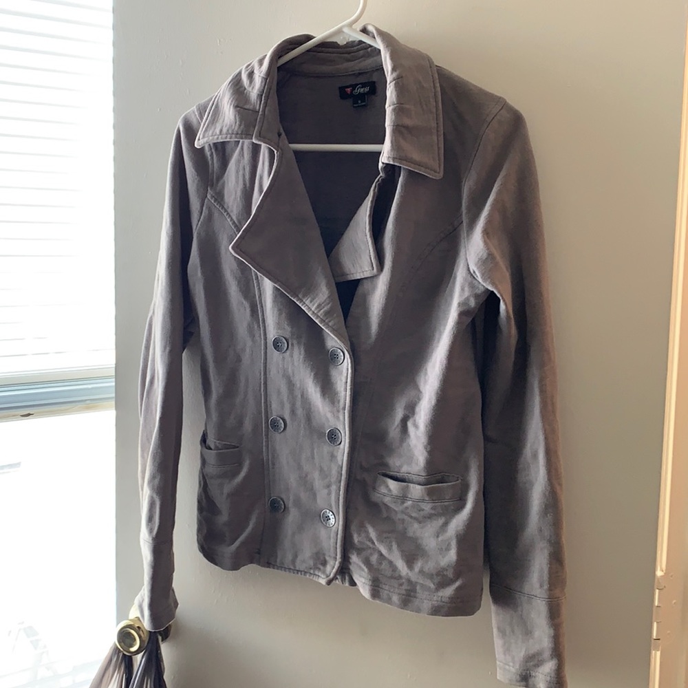 Guess gray jacket. Size small. - Picture 2 of 7
